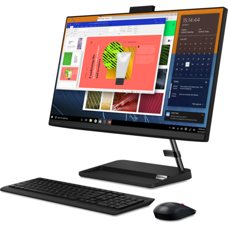 All-In-One PC Lenovo IdeaCentre 3 24ITL6, 23.8 inch FHD IPS, Procesor Intel® Core™ i3-1115G4 4.1GHz Tiger Lake, 8GB RAM, 512GB SSD, UHD Graphics, Camera Web, no OS