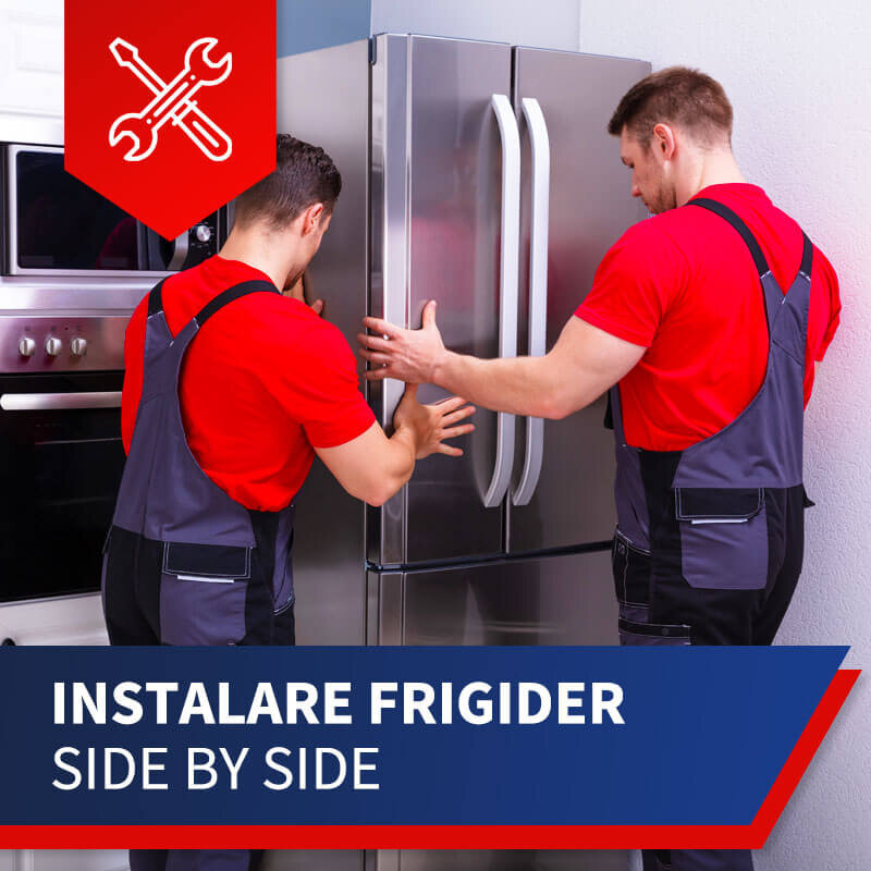 Instalare frigider Side by side (cu racord la apa)