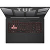 Laptop Gaming ASUS TUF Gaming A17 FA707RR cu procesor AMD Ryzen™ 7 6800H, 17.3", Full HD, 144Hz, 16GB, 1TB SSD, NVIDIA® GeForce RTX™ 3070, No OS, Mecha Gray