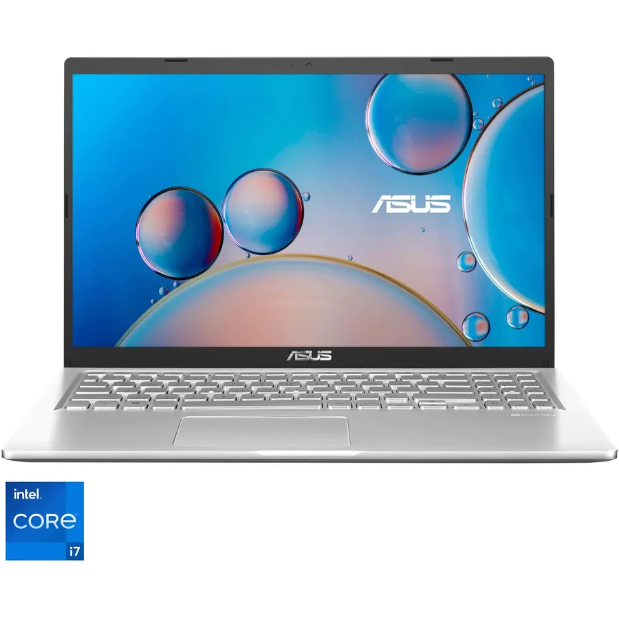 Laptop ASUS X515EA cu procesor Intel® Core™ i7-1165G7, 15.6, Full HD, 8GB, 512GB SSD, Intel Iris Xᵉ Graphics, No OS, Transparent Silver