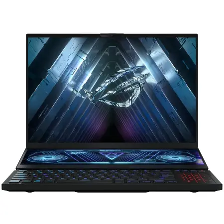 Laptop Gaming ASUS ROG Zephyrus Duo 16 GX650RM cu procesor AMD Ryzen™ 7 6800H, 16", WUXGA, 165Hz, 32GB, 1TB SSD, NVIDIA® GeForce RTX™ 3060, Windows 11 Home, Black