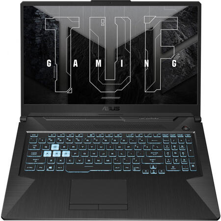 Laptop ASUS Gaming 17.3'' TUF A17 FA706IE, FHD 144Hz, Procesor AMD Ryzen™ 7 4800H (8M Cache, up to 4.20 GHz), 16GB DDR4, 512GB SSD, GeForce RTX 3050 Ti 4GB, No OS, Graphite Black