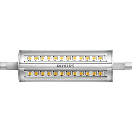 Bec LED spot, putere reglabila, R7S, 14W (100W), 1800 lm, lumina alba rece (4000K), 118mm