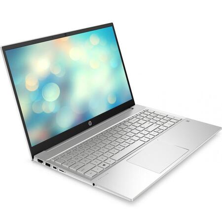 Laptop HP 15.6'' Pavilion 15-eh1020nq, FHD IPS, Procesor AMD Ryzen™ 5 5500U (8M Cache, up to 4.0 GHz), 8GB DDR4, 256GB SSD, Radeon, Win 11 Home, Natural Silver