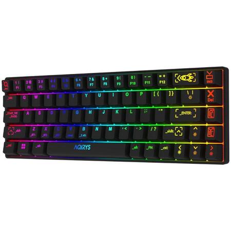 Tastatura Gaming AQIRYS Mira Wireless/Bluetooth Mecanica