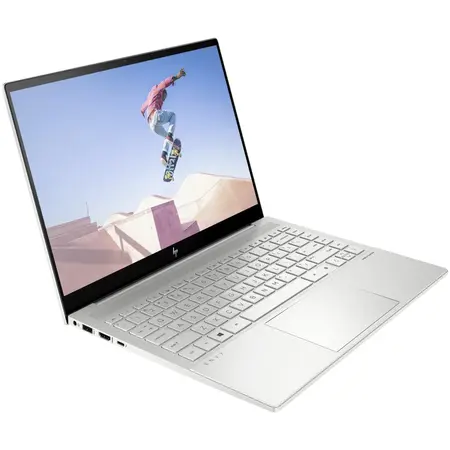 Laptop ultraportabil HP ENVY Laptop 14-eb1007nq cu procesor Intel® Core™ i5-11320H, 14", 2.2K, 16GB, 512GB SSD, Intel® Iris® Xᵉ Graphics, Windows 11 Home, Silver