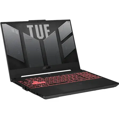 Laptop Gaming ASUS TUF A15 FA507RR cu procesor AMD Ryzen™ 7 6800H, 15.6", WQHD, 165Hz, 16GB, 1TB SSD, NVIDIA® GeForce RTX™ 3070, NO OS, Jaeger Gray