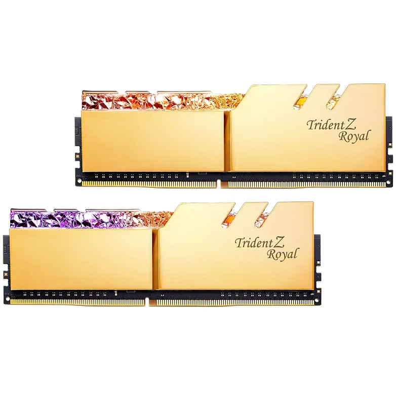 Memorie Trident Z Royal DDR4 64GB 2x32GB 2666Mhz DIMM CL19 1.2V Gold