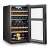 Samus Racitor pentru vinuri SRV98LMCD, 88 L, 33 sticle, Control electronic, 5 rafturi din lemn