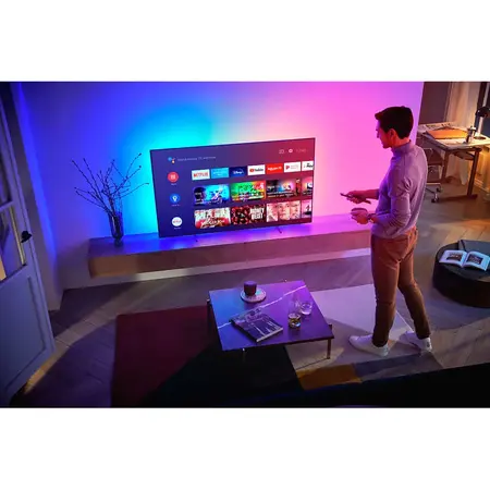 Televizor Philips 77OLED806/12, 194 cm, Smart Android, 4K Ultra HD, OLED, Clasa G