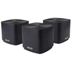 ASUS Sistem wireless Mesh ZENWIFI AX MINI XD4 WHITE 3PK BLACK