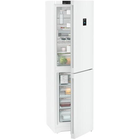 Combina frigorifica CNd 5734, NoFrost, EasyFresh, 60 cm, 359 L, EasyTwist-Ice, SuperSilent, Clasa D, Alb