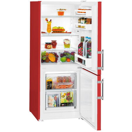 Combina frigorifica CUfr 2331, SmartFrost, 55 cm, 210 L, VarioSpace, Clasa F, Rosu