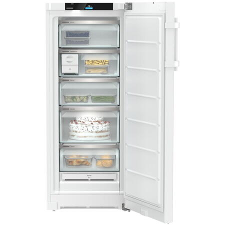 Congelator FNc 4675, NoFrost, 60 cm, 199 L, EasyTwist-Ice, Display Touch, SpaceBox, Clasa C, Alb