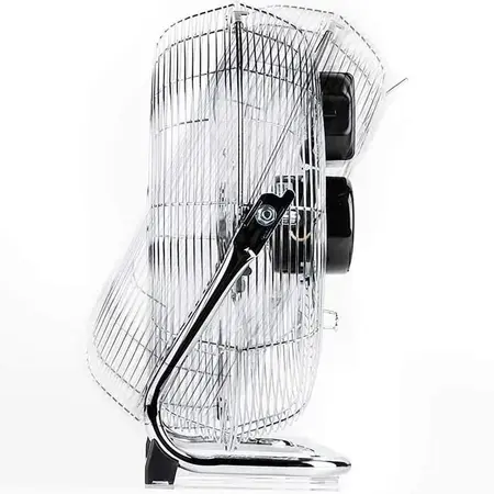 Black+Decker Ventilator de podea BXEFF60E, 60 W, Functie oscilatie, 3 trepte putere, H 44 cm, Inox