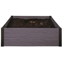 Keter Jardiniera patrata gri Maple
