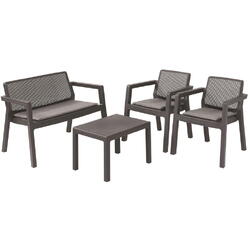 Keter Set mobilier gradina graphite cu perne Emily Patio