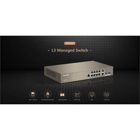 Switch TEG5312F 12 Ports L3 Mamaged 10/100/1000 Mbps