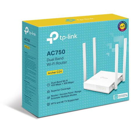 AC750 Router Wireless Dual Band, ARCHER C24