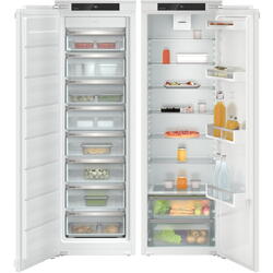 Combinatie side by side incorporabila Liebherr IXRF 5100, 522 L, No frost, Control electronic, Display, SuperCool, SuperFrost, EasyFresh, Alb