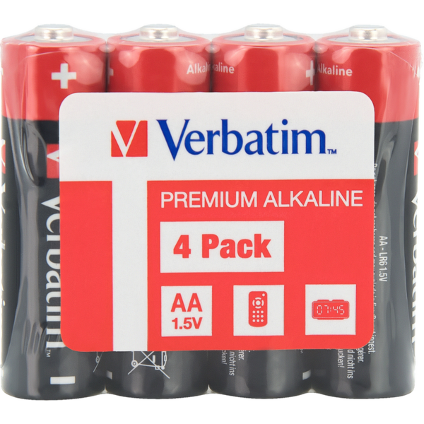 Baterii Alkaline, AA, 4 buc