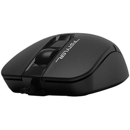 Mouse A4tech, PC sau NB, cu fir, USB, optic, 1200 dpi, butoane/scroll 3/1, Negru