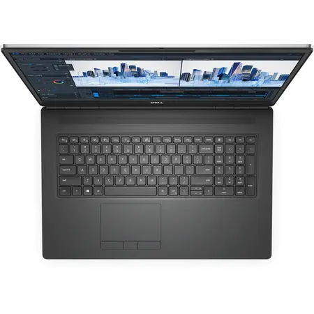 Laptop Dell Precision 7760 cu procesor Intel Core i7-11850H, 17.3", Full HD, 16GB, 512GB SSD, NVIDIA RTX A3000 6GB, Windows 11 Pro, Grey