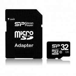 Card de memorie Silicon Power MicroSD 32GB cu Adaptor SDHC, Clasa 10