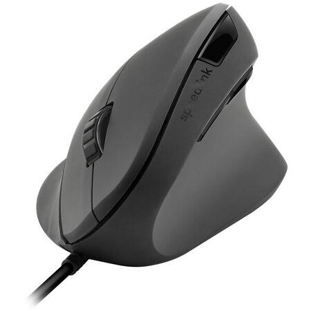 Mouse SpeedLink PIAVO, cu fir, vertical, max. 2.400 DPI, 5 butoane, USB, optic, Negru