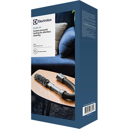 Kit accesorii Electrolux KIT21, tub flexibil, perie cu efect electrostatic pentru produse delicate, compatibil cu gama de aspiratoare verticale Pure Q9 si WELL Q6-Q8