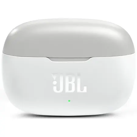 Casti audio in-ear JBL Wave 200TWS, True Wireless, Bluetooth, Deep Bass, IPX2, Touch Control, Alb