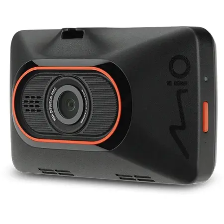 Camera video auto Mio MiVue C450, Full HD 1080p, GPS, Avertizari de radar fix GPS, Senzor G, Negru