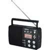Radio portabil AKAI APR-200, ceas desteptator, AM/FM, negru