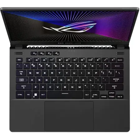 Laptop Gaming ASUS ROG Zephyrus G14 GA402RK-L4011W, AMD Ryzen 7 6800HS pana la 4.7GHz, 14" WUXGA, 16GB, SSD 1TB, AMD Radeon RX 6800S 8GB, Windows 11 Home, Grey, Anime Matrix