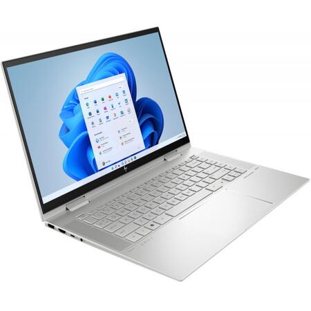 Ultrabook HP 15.6'' ENVY x360 Convert 15-es0026nn, FHD IPS Touch, Procesor Intel® Core™ i5-1135G7 (8M Cache, up to 4.20 GHz), 16GB DDR4, 512GB SSD, Intel Iris Xe, Win 11 Home, Silver