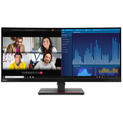 Monitor LED Lenovo ThinkVision P34w-20 34 inch 4 ms Negru Webcam USB-C 60 Hz
