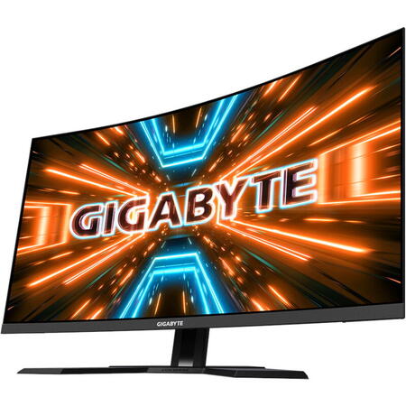 Monitor LED GIGABYTE Gaming M32QC Curbat 31.5 inch QHD VA 1 ms 170 Hz USB-C KVM HDR FreeSync Premium Pro