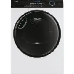 Uscator de rufe Haier HD80-A3959-S, Pompa de caldura cu compresor inverter, 8kg,Clasa C, WIFI-app hOn, 11 programe +app, alba - usa neagra