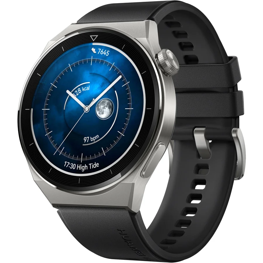 Ceas Smartwatch Huawei Watch Gt 3 Pro, Fluoroelastomer Strap, Black