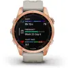 Ceas Smartwatch Garmin Fenix 7S Solar, 42 mm, Rose Gold/Light Sand