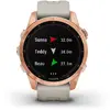 Ceas Smartwatch Garmin Fenix 7S Solar, 42 mm, Rose Gold/Light Sand