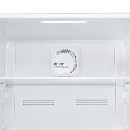 Combina frigorifica Heinner HCNF-V291E++, 294 l, No Frost Multicooling, Clasa E, Freezer Shield, Iluminare LED, functie ECO, H 186 cm, Alb
