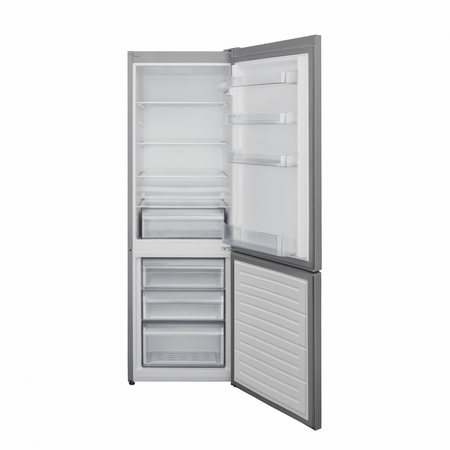 Combina frigorifica Heinner HC-V268SE++, 268 l, Clasa E, Lumina LED, Functie Super congelare, Usi reversibile, H 170 cm, Argintiu