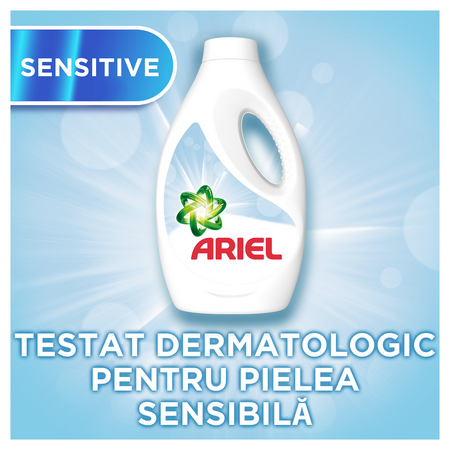 Detergent de rufe lichid Ariel Sensitive, 1.1 L, 20 spalari