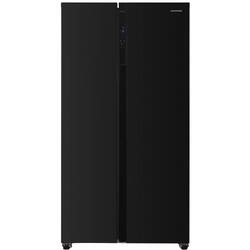 Side by side Heinner HSBS-H442NFBKE++, 442 l, No Frost, Clasa E, Display, H 176.5 cm, Negru