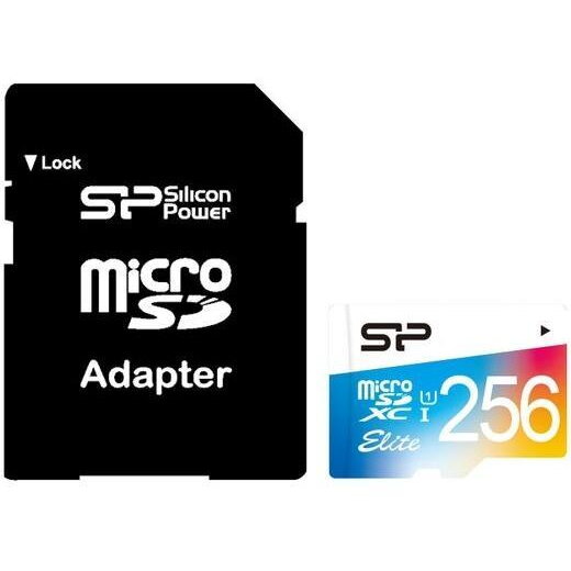 Card de memorie Siliconpower Micro SDXC 256GB Class 1 Elite UHS-1 + Adapter