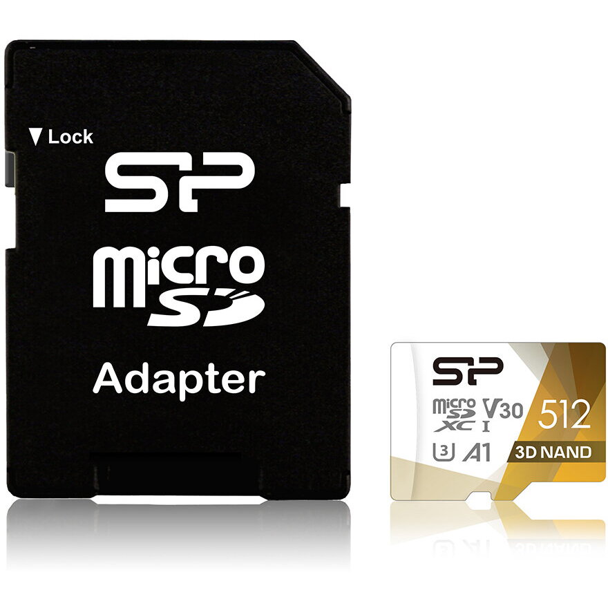 Card de memorie Siliconpower Superior Pro Micro SDXC 512GB UHS-I U3 V30 +adapter