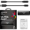 A-Data SSD extern ADATA SE760 metal, 2TB Type-C, up to 1000MB/s, multiplatform, cable Type-C-C, cable Type-C-A, Negru