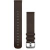 Curea ceas smartwatch Garmin, 20mm, Large, Leather, Brown