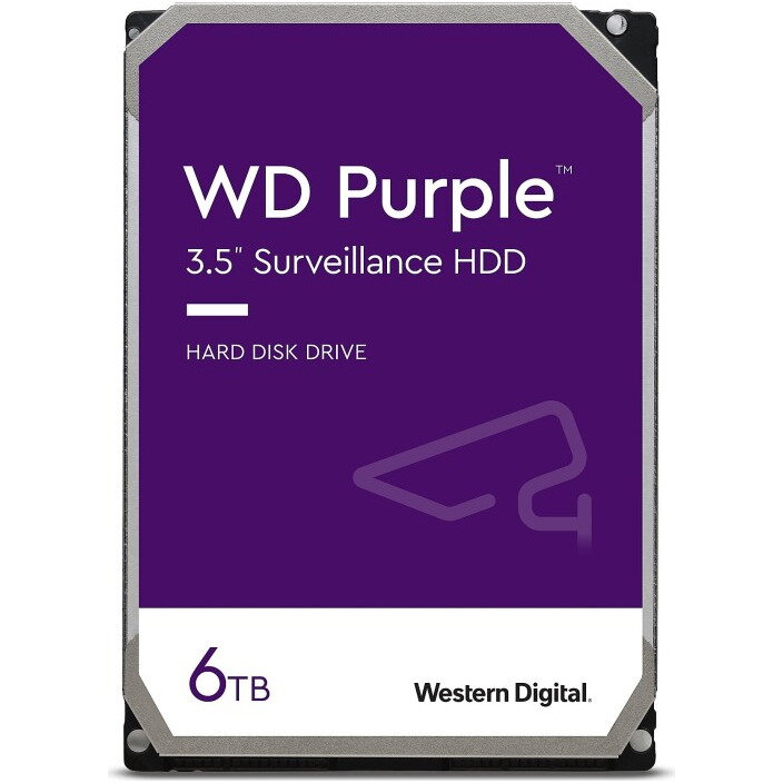 Hard Disk Purple Surveillance, 6TB, 5400RPM, SATA3, 256MB